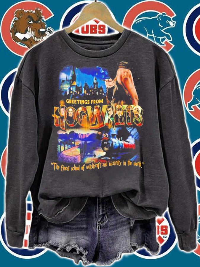 Greetings From Hogwarts The Finest School Of Witchcraft And Wizardry In The World Shirt sweatshirt