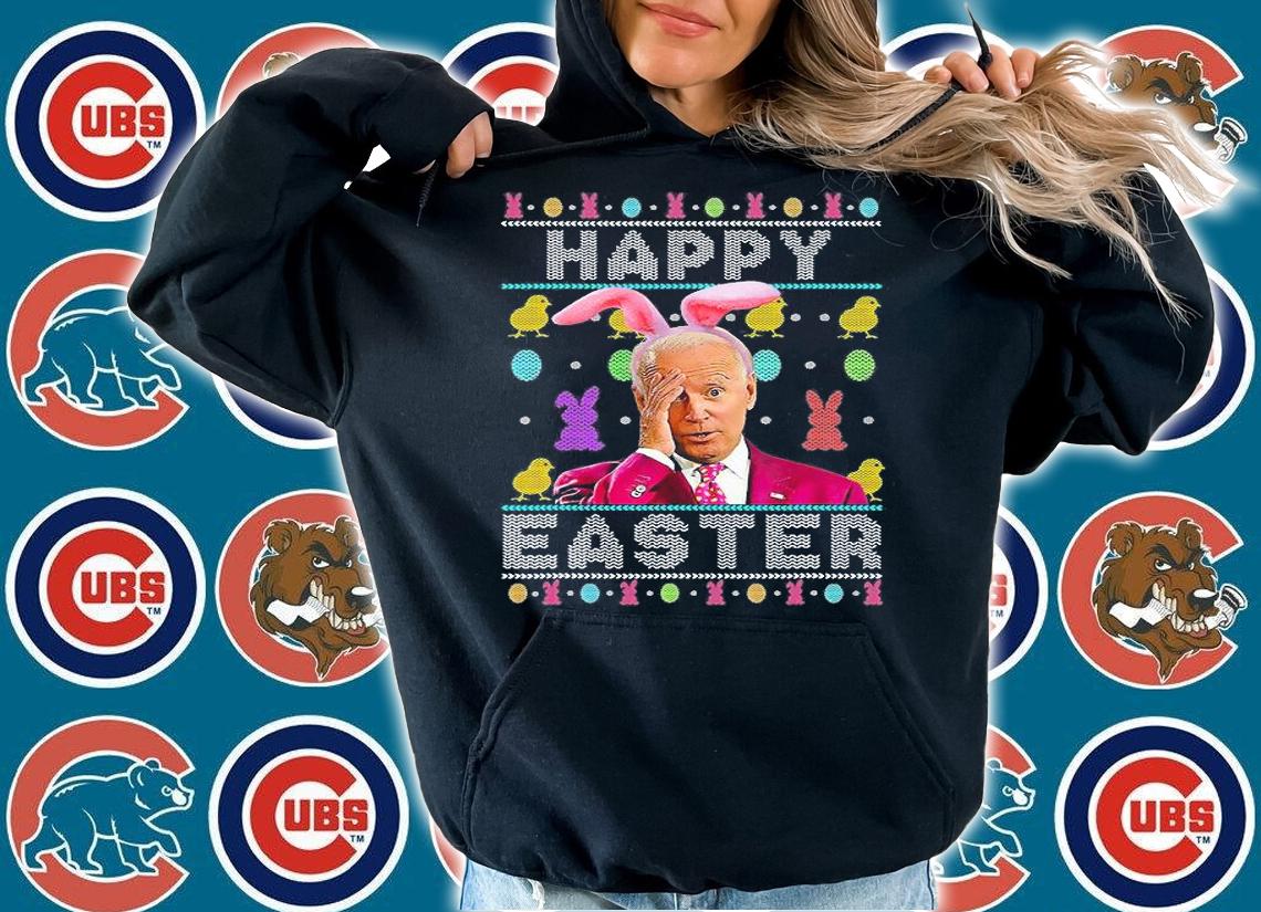Happy Easter Day Cute Bunny Joe Biden Rabbit Boy Girls Ugly T-Shirt hoodie