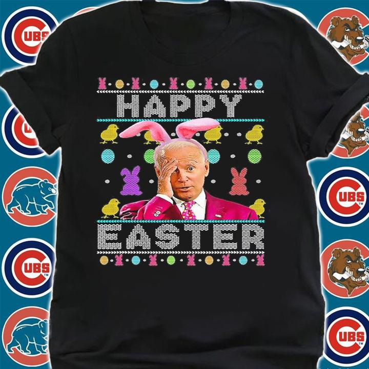 Happy Easter Day Cute Bunny Joe Biden Rabbit Boy Girls Ugly T-Shirt shirt