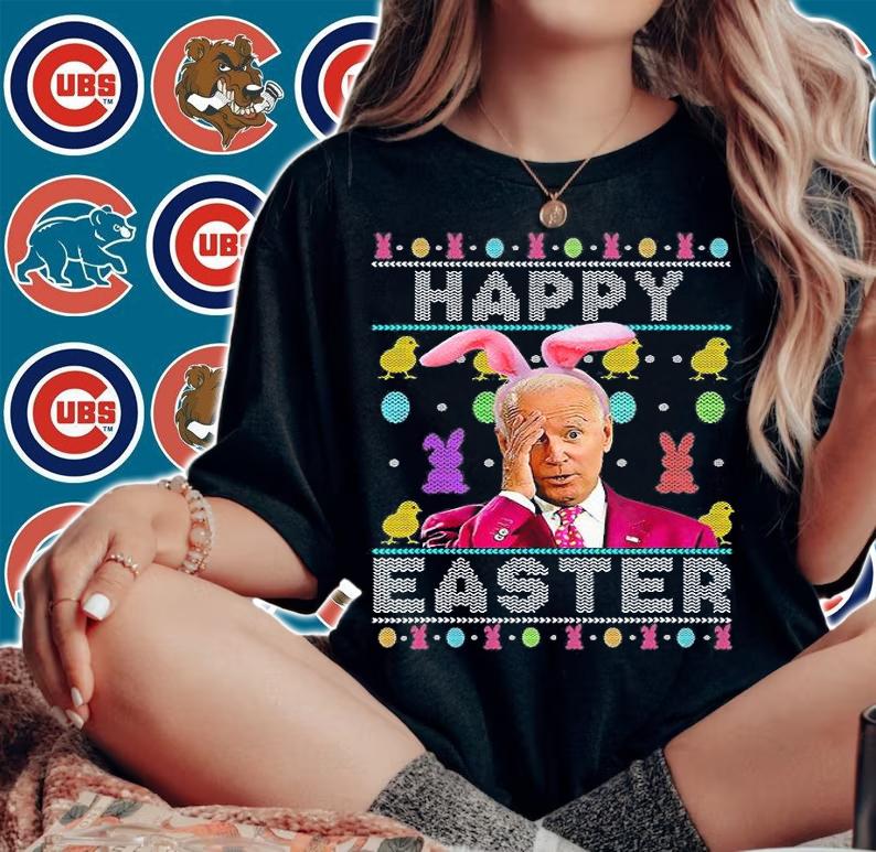 Happy Easter Day Cute Bunny Joe Biden Rabbit Boy Girls Ugly T-Shirt woman shirt