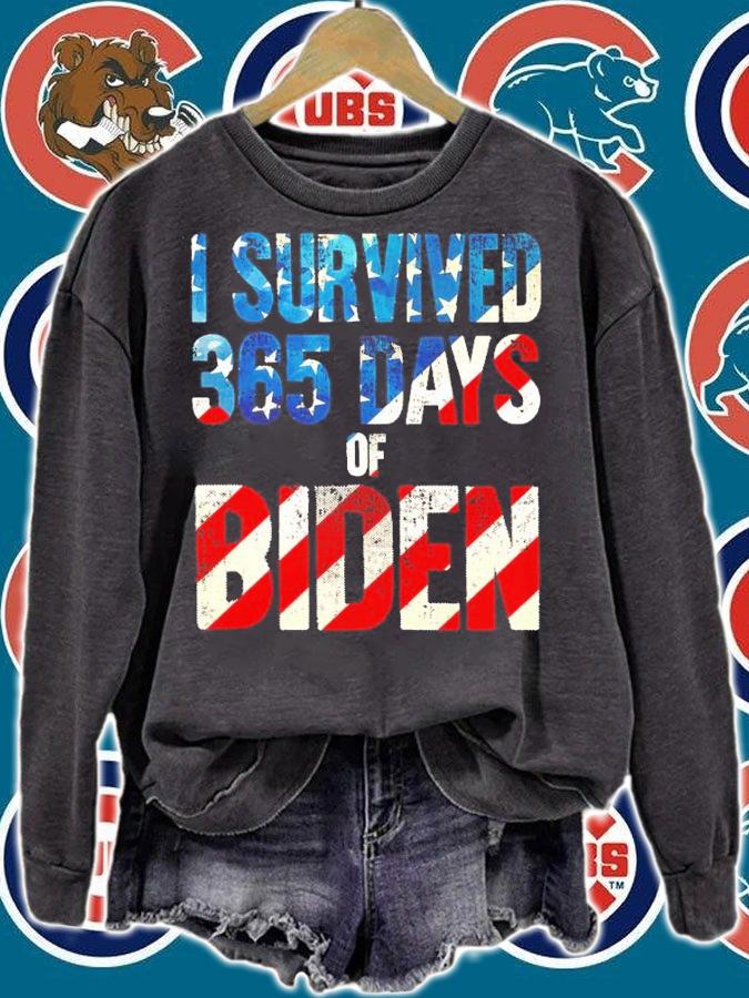 I Survived 365 Days Of Biden Shirt sweatshirt