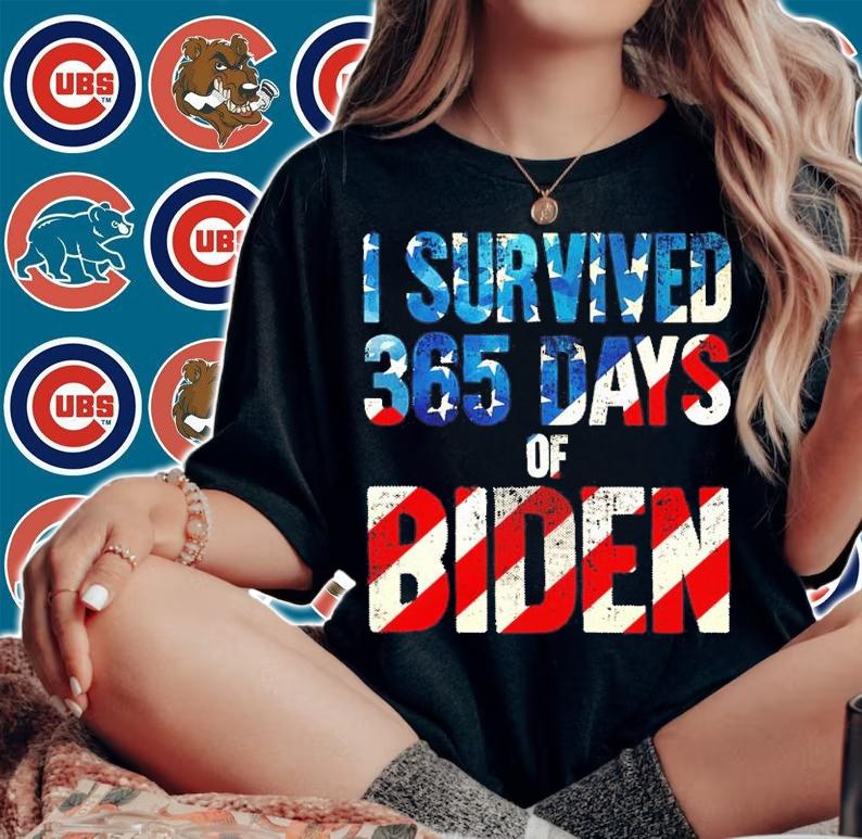 I Survived 365 Days Of Biden Shirt woman shirt