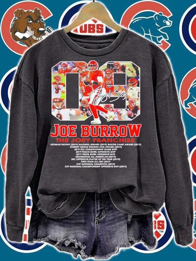 Joe Burrow The Joey Franchise Heisman Trophy 2019 Maxwell Award Signatures Shirt