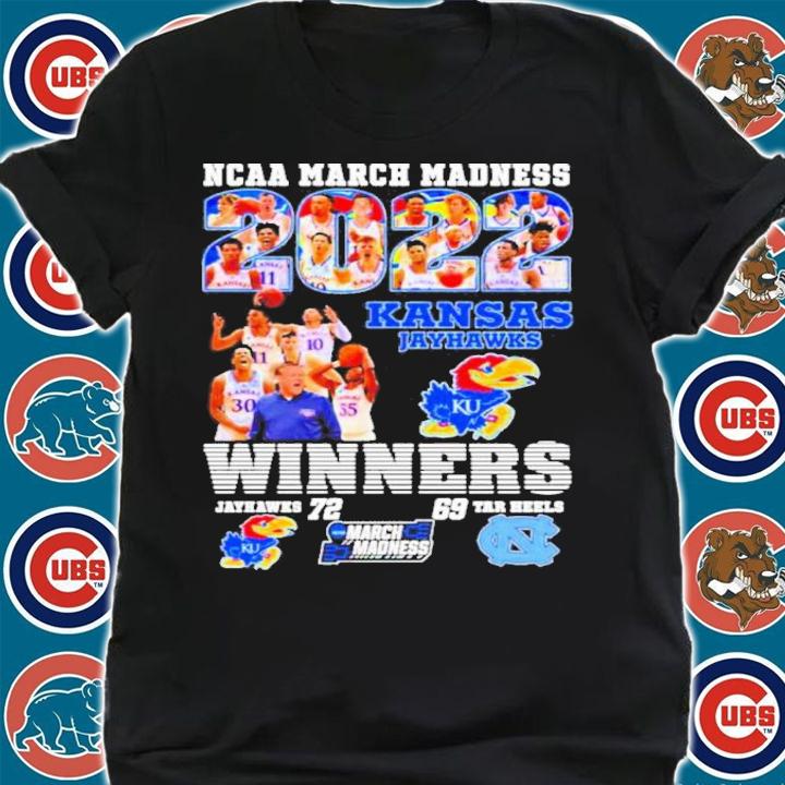 Kansas Jayhawks NCAA March Madness 2022 Winners Jayhawks 72 Tar Heels 79 Shirt shirt