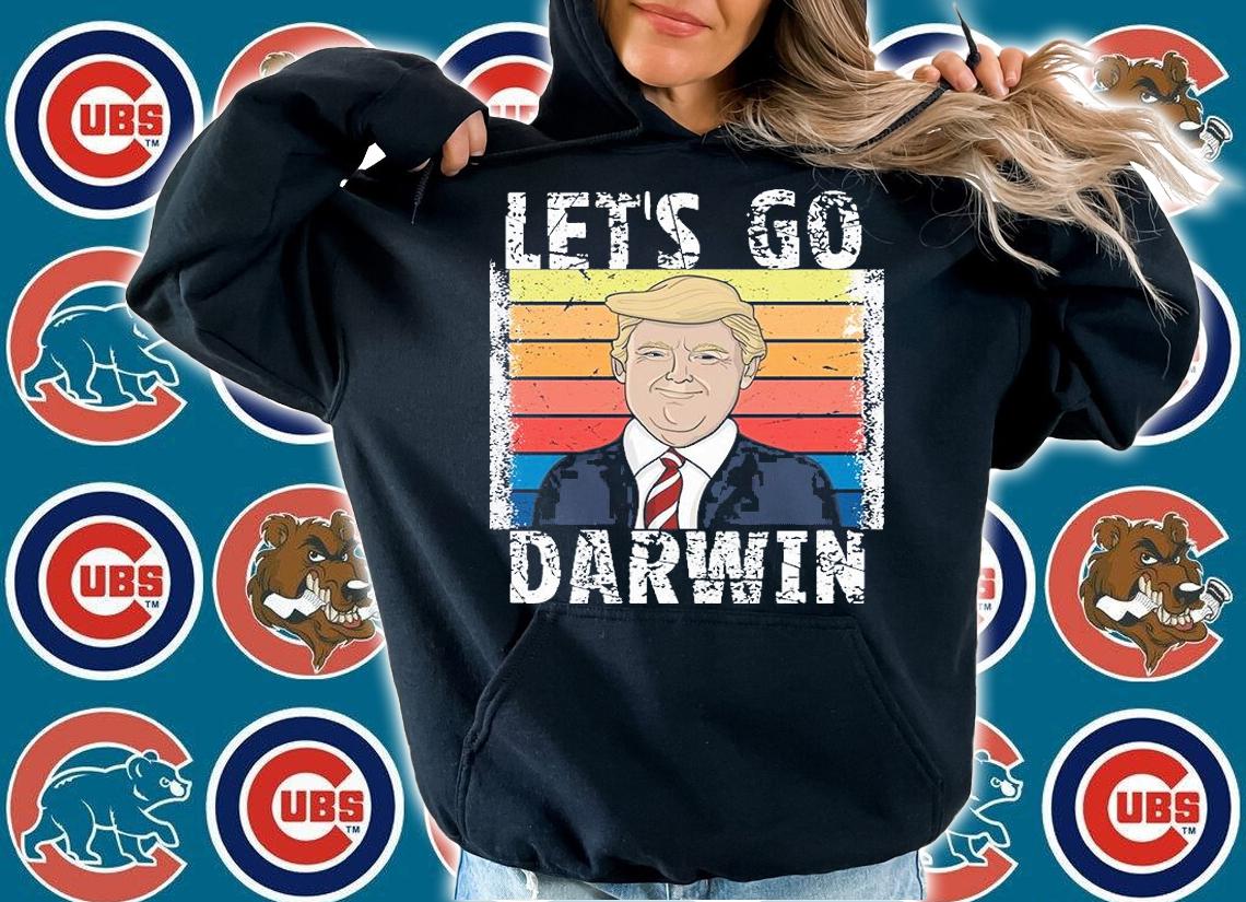 Let's Go Darwin Funny Trump Design Vintage T-Shirt