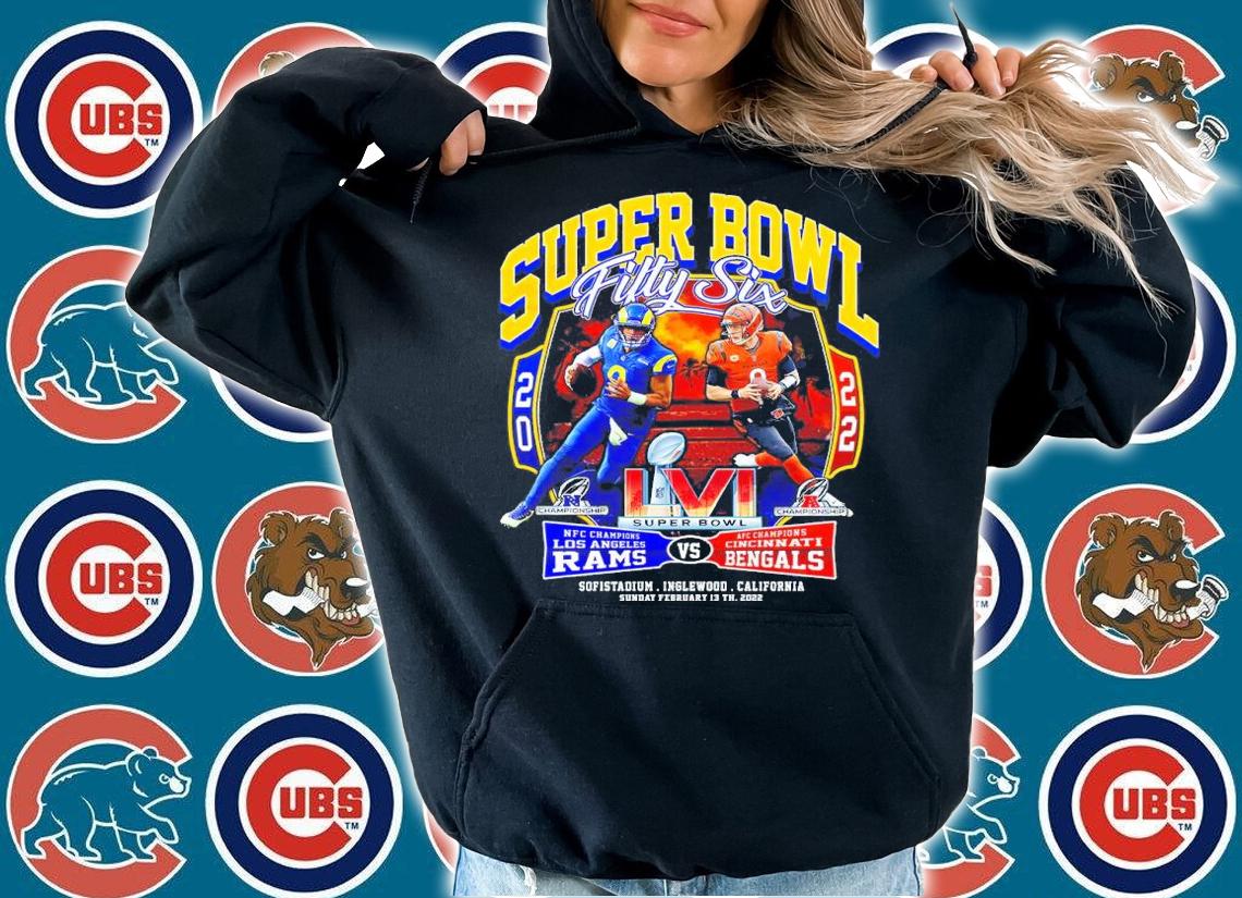Los Angeles Rams Vs Cincinnati Bengals Fifty Six Super Bowl LVI Shirt