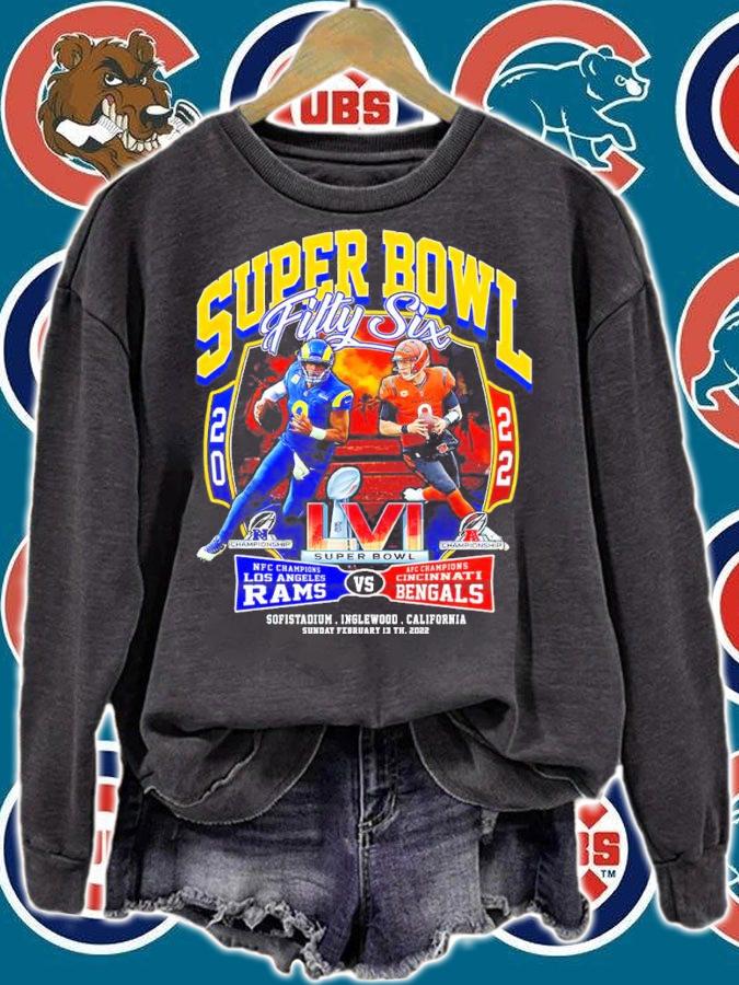 Los Angeles Rams Vs Cincinnati Bengals Fifty Six Super Bowl LVI Shirt
