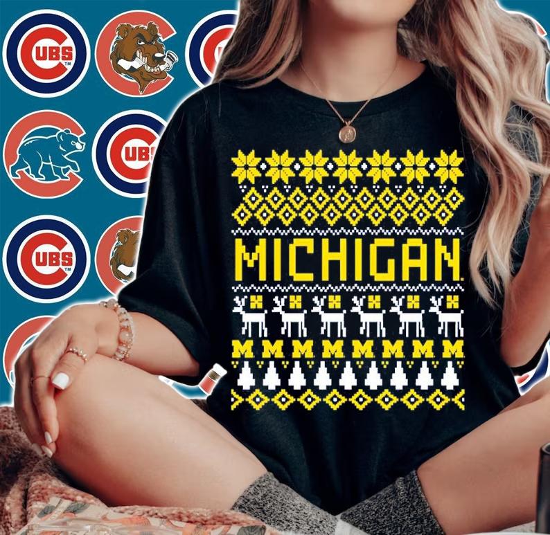 Michigan Wolverines Ugly Holiday shirt woman shirt