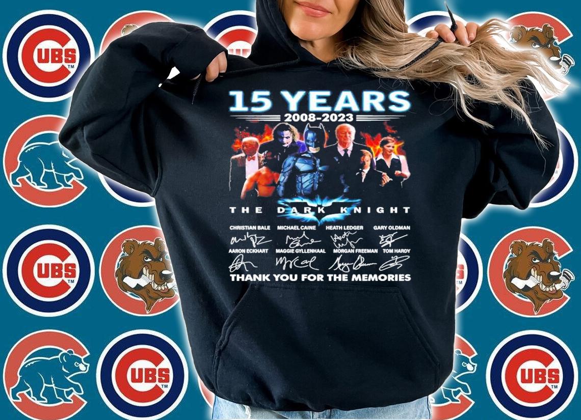 Official 15 Years 2008-2023 The Dark Knight Signatures Thank You For The Memories Shirt