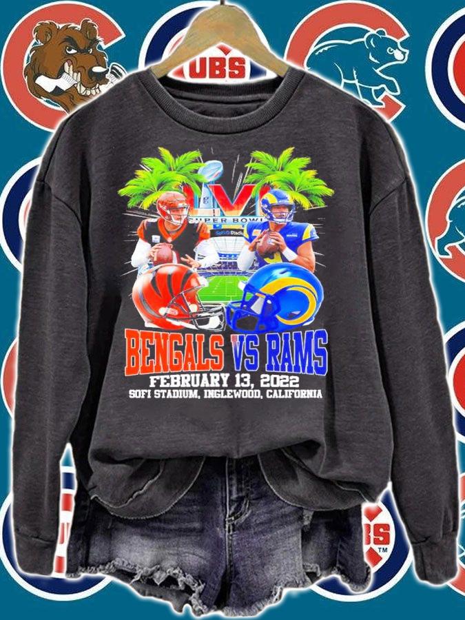 Super Bowl LVI Cincinnati Bengals Vs Los Angeles Rams February 13 2022 Sofi Stadium Inglewood California Shirt sweatshirt