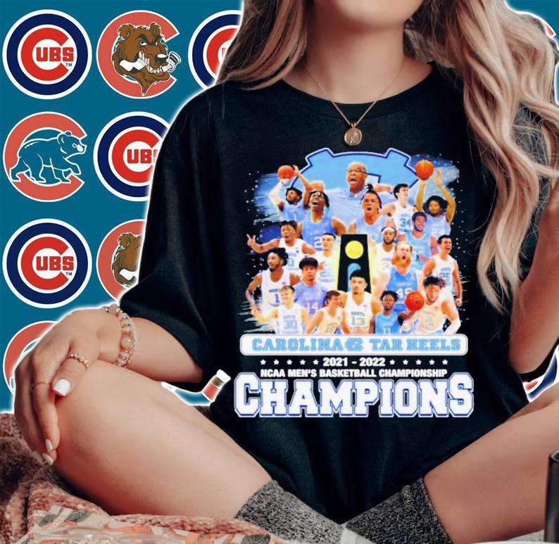 UNC North Carolina Tar Heels 2021-2022 NCAA Men's Basketball National Championship Champions Shirt woman shirt