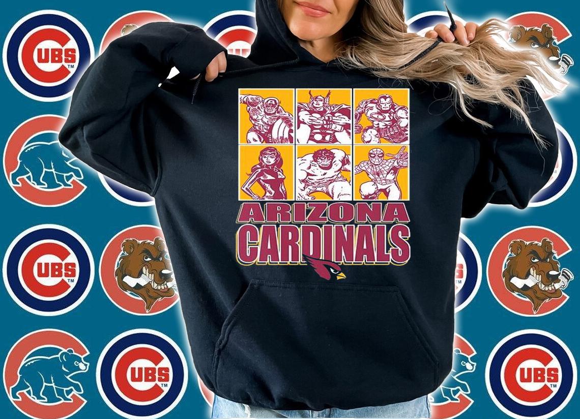 Arizona Cardinals Disney Marvel Avengers Line-Up shirt