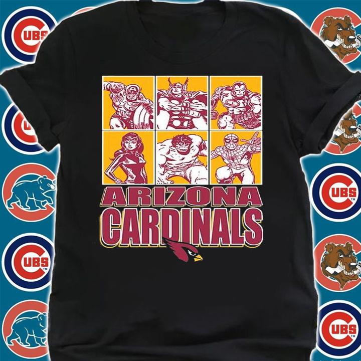 Arizona Cardinals Disney Marvel Avengers Line-Up shirt