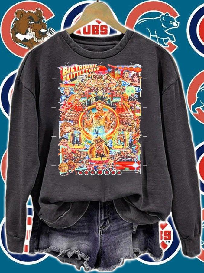 Big Trouble in Little China Kurt Russell Movie Poster T-shirt sweatshirt