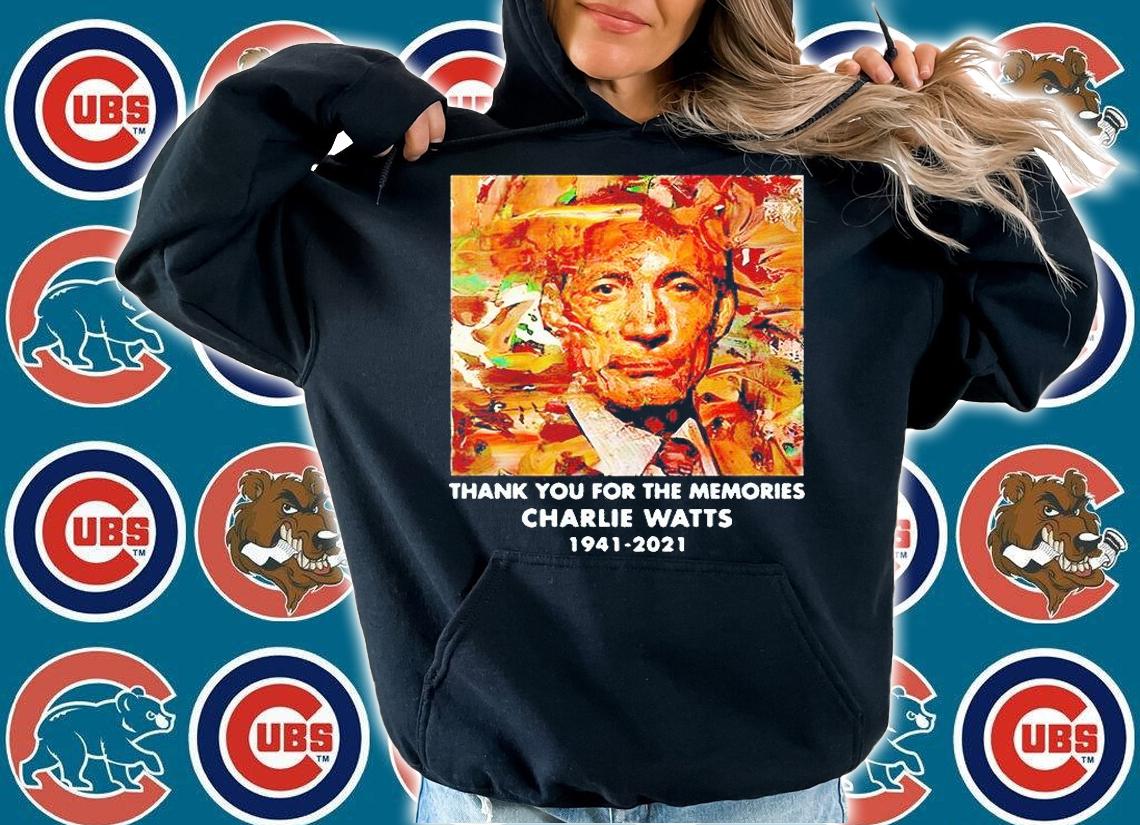 Charlie Watts oil painting thank You for the memories 1941-2021 T-shirt
