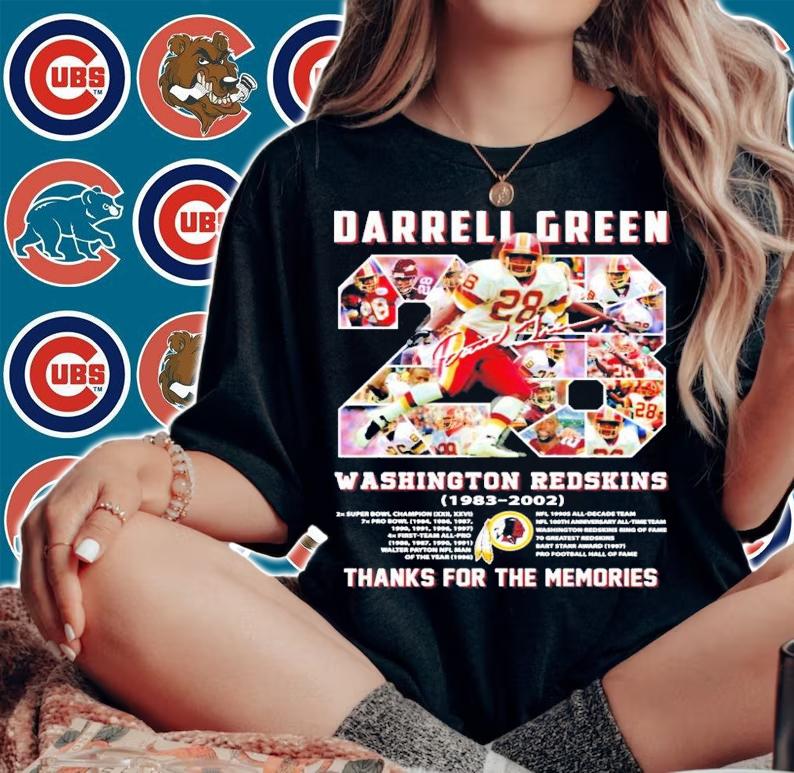 Darrell Green Washington redskins 1983-2002 thanks for the memories shirt