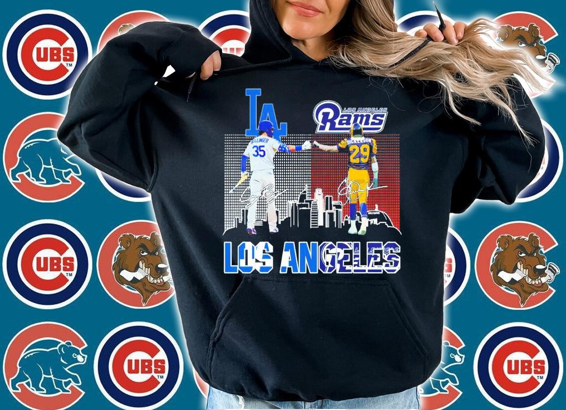Los Angeles Sellinser vs Los Angeles Rams Dickerson signature shirt