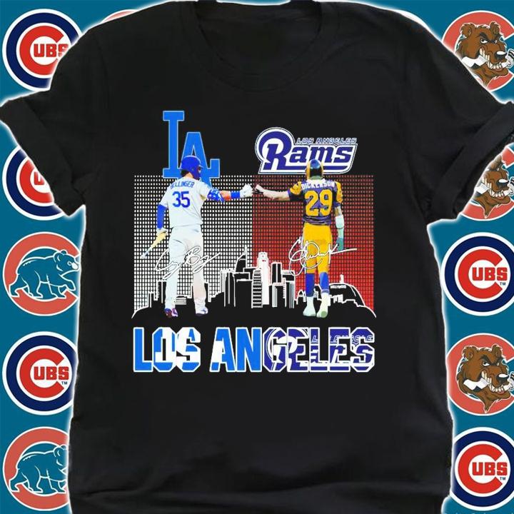 Los Angeles Sellinser vs Los Angeles Rams Dickerson signature shirt