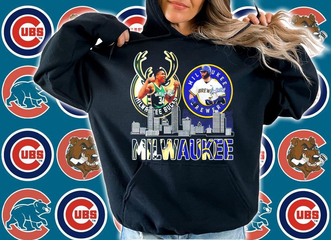 MILWAUKEE Milwaukee Bucks Giannis Antetokounmpo vs Milwaukee Brewers Garrett Mitchell signature shirt hoodie