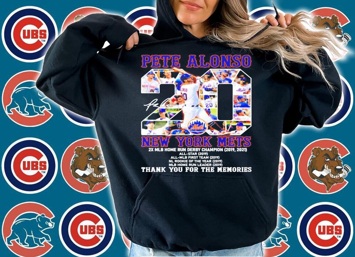 Pete Alonso New York Mets signature shirt hoodie