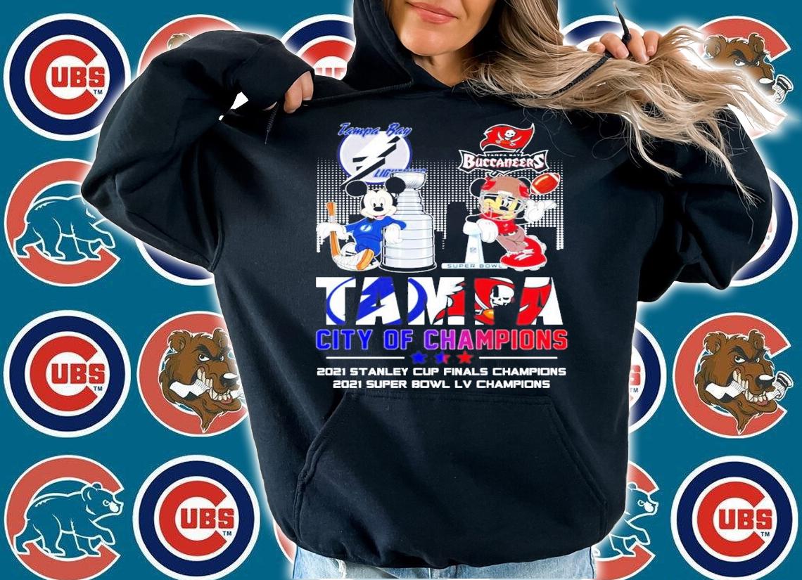 Tampa Bay Lightning Buccaneers TAMPA city of Champions shirt hoodie