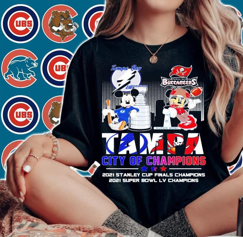 Tampa Bay Lightning Buccaneers TAMPA city of Champions shirt woman shirt