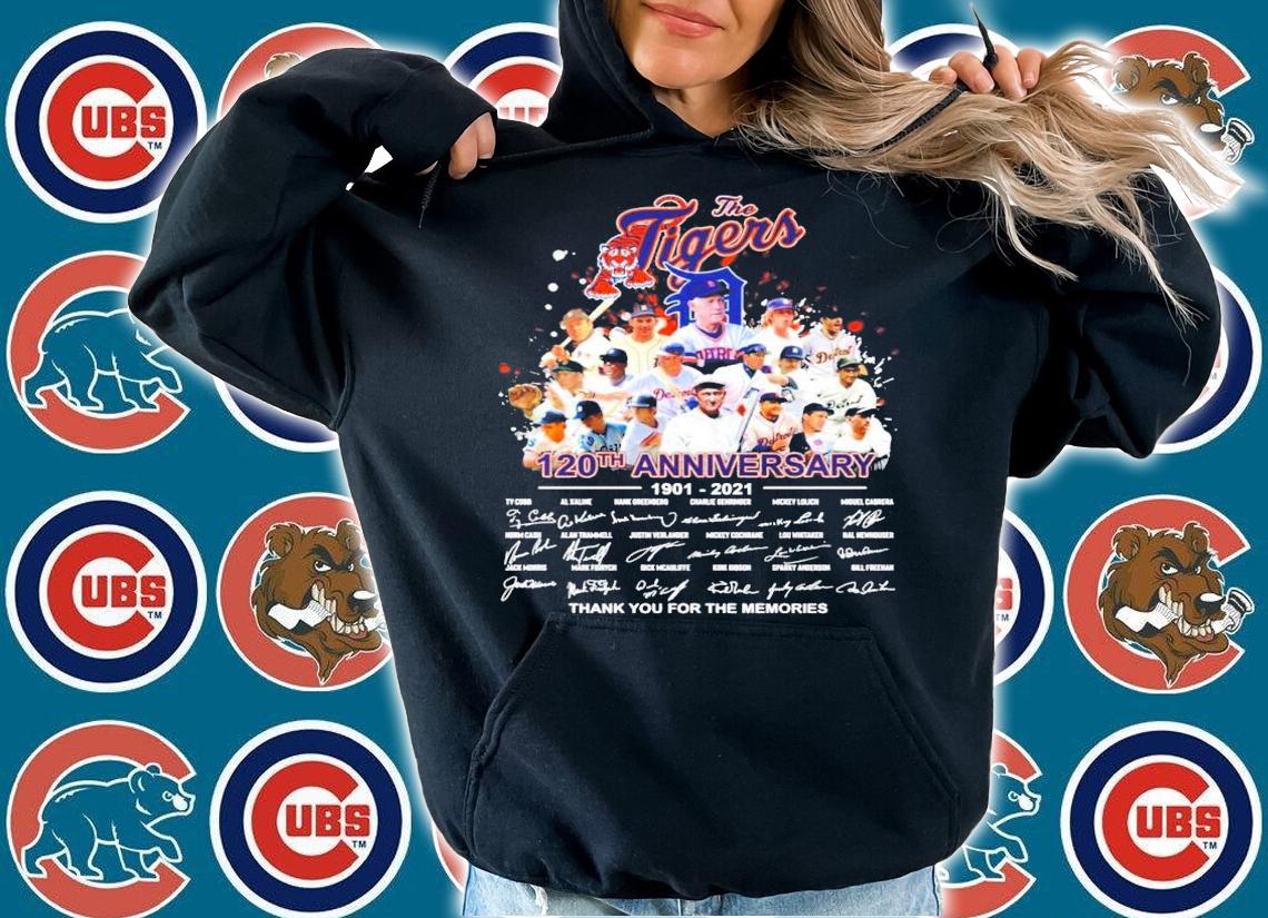 The Tigers 120th anniversary 1901-2021 signatures all team shirt