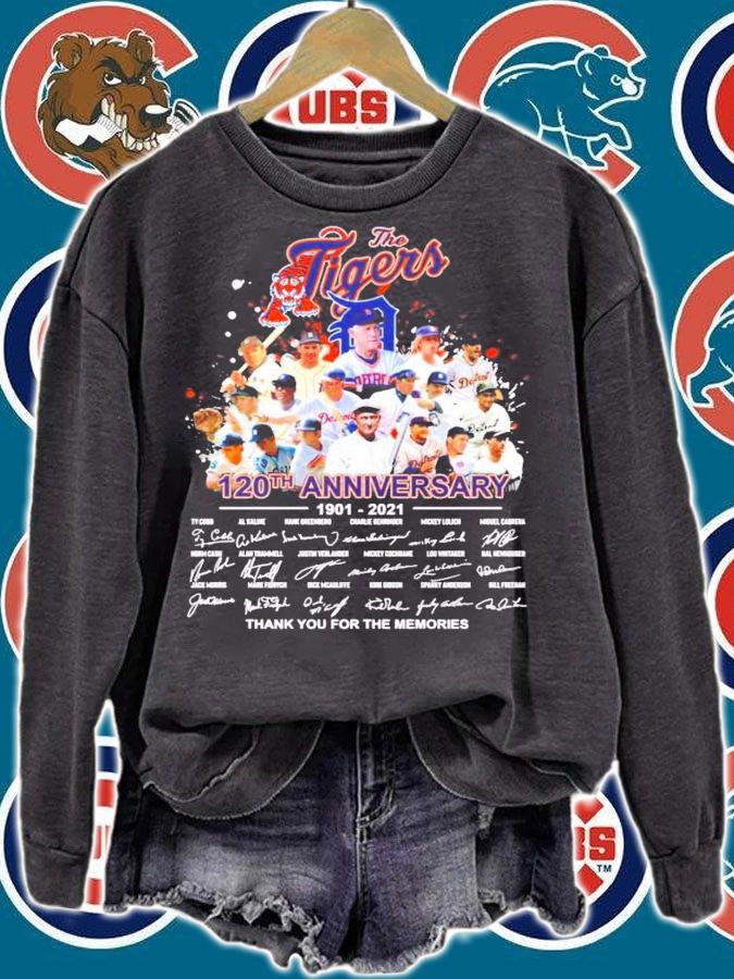 The Tigers 120th anniversary 1901-2021 signatures all team shirt