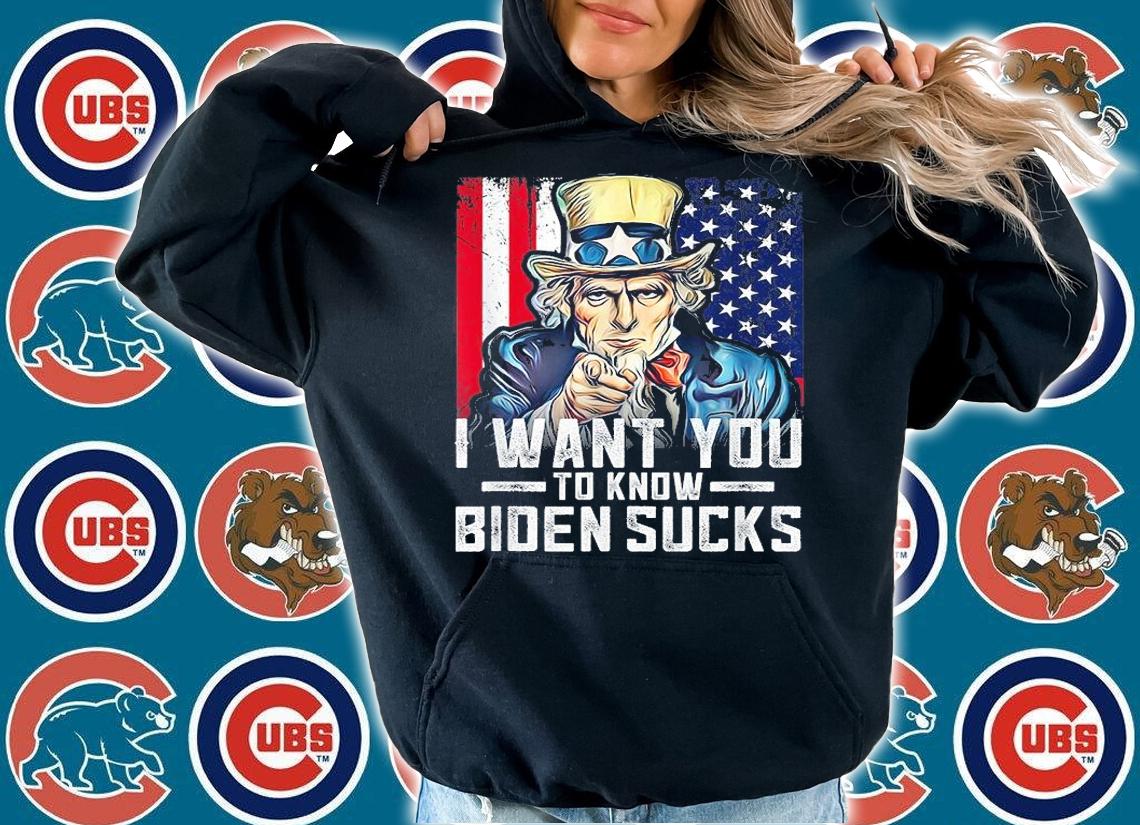 Uncle Sam I Want You To Know Biden Sucks USA Flag shirt hoodie