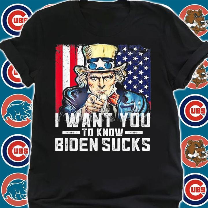 Uncle Sam I Want You To Know Biden Sucks USA Flag shirt shirt