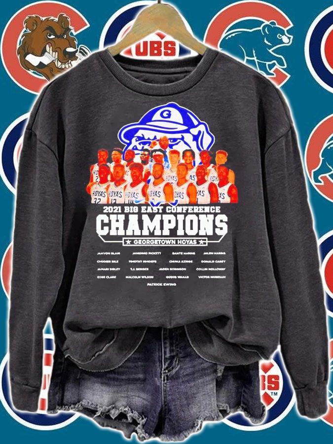2021 Big East Conference Champions Georgetown Hoyas T-shirt sweatshirt