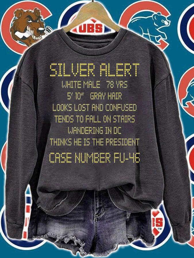 Funny Joe Biden Amber Silver Alert FU 46 T-Shirt
