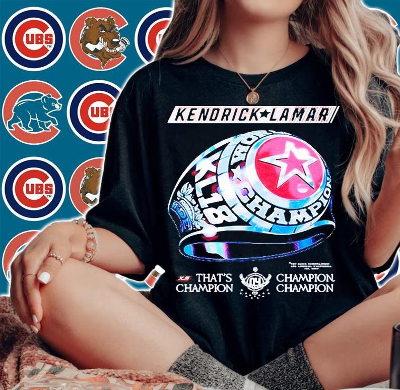 Kendrick Lamar Champion Ring TDE T-shirt woman shirt