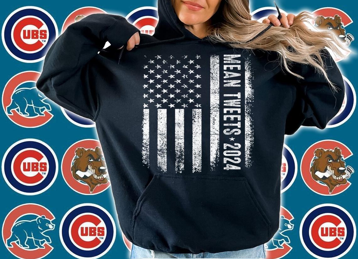 Mean Tweets 2024 Funny Trump Election Vintage American Flag shirt hoodie