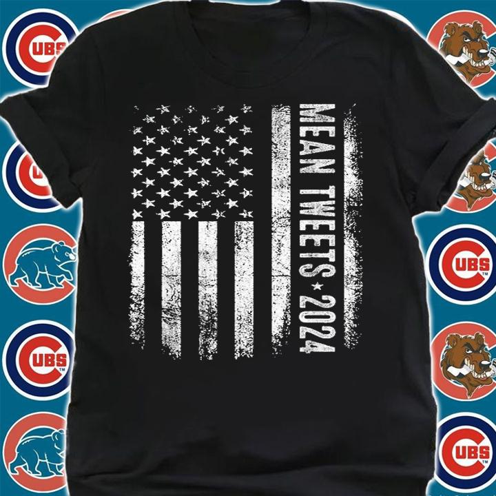 Mean Tweets 2024 Funny Trump Election Vintage American Flag shirt shirt