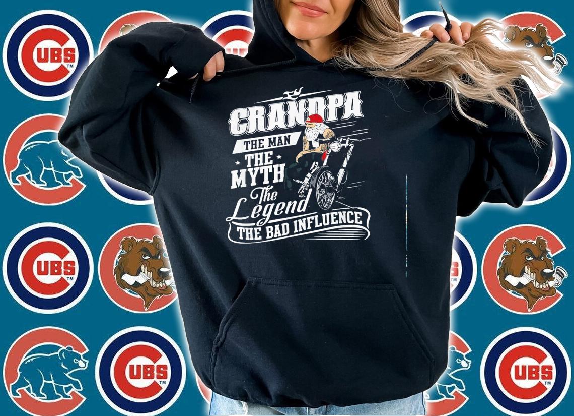 Motorbike Grandpa Man Myth Legend Bad Influence Shirt.Jpg