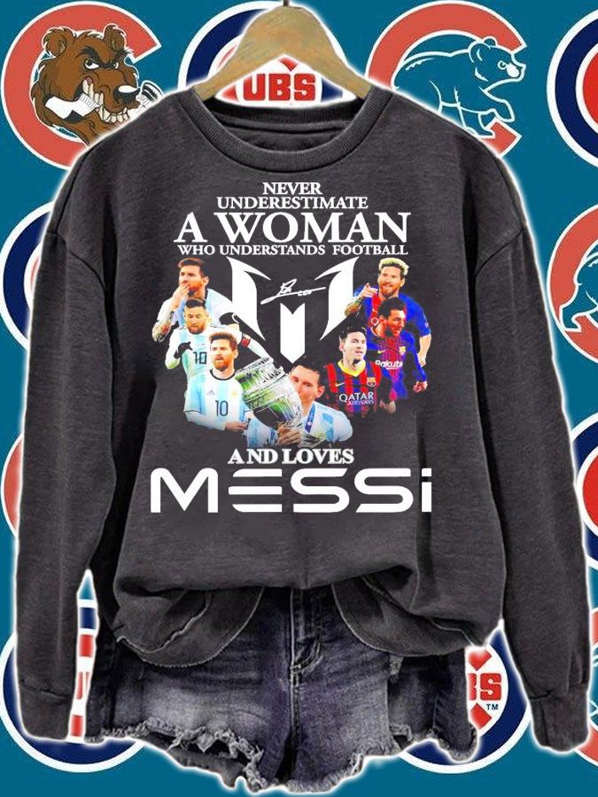 Never underestimate who understands football Lionel Messi signature shirt
