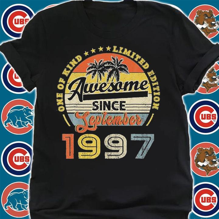 One Of Kind Limited Edition 24Th Birthday Vintage September 1997 24 Years Old T-Shirt shirt