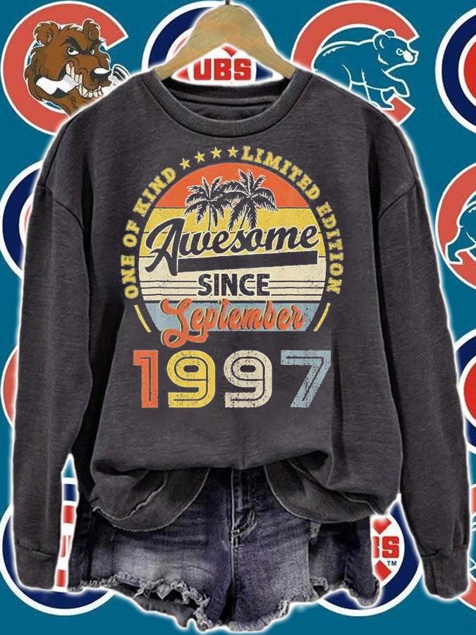 One Of Kind Limited Edition 24Th Birthday Vintage September 1997 24 Years Old T-Shirt sweatshirt