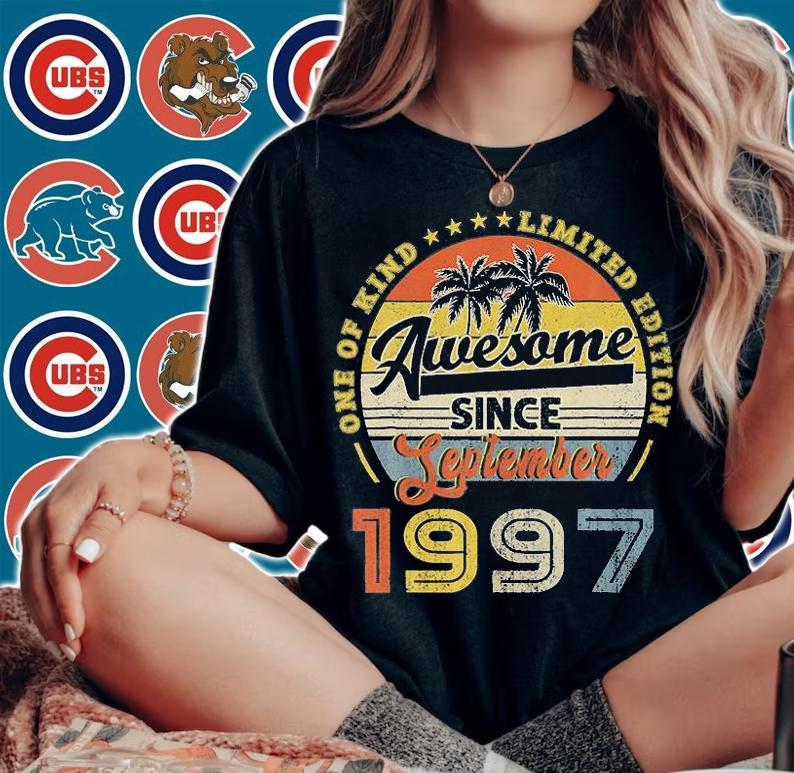 One Of Kind Limited Edition 24Th Birthday Vintage September 1997 24 Years Old T-Shirt woman shirt