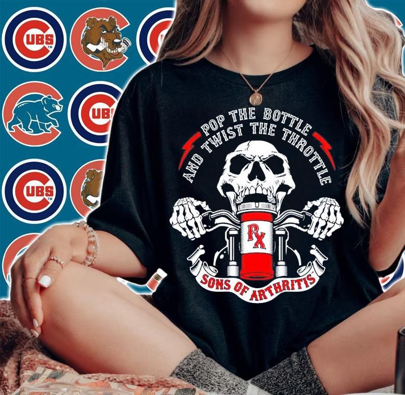 Pop the bottle and twist the throttle sons of arthritis shirt woman shirt