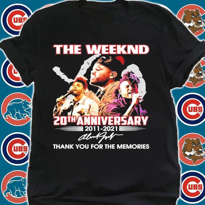 The weeknd 20th anniversary 2011-2021 signature shirt shirt