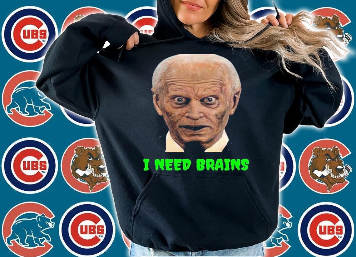 Zombie Joe Biden I need brains Halloween t-shirt