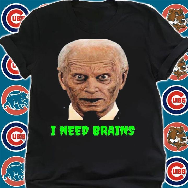 Zombie Joe Biden I need brains Halloween t-shirt