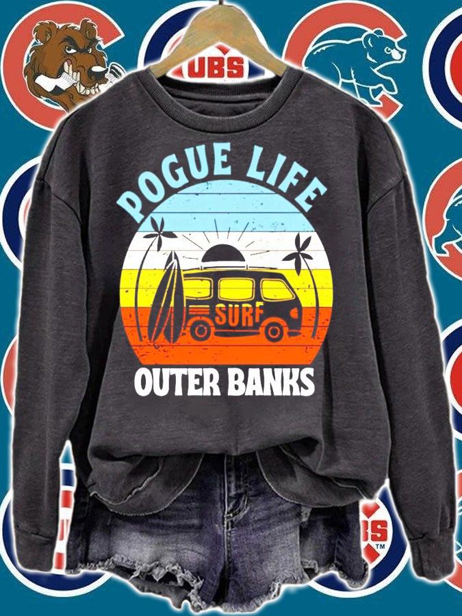 Car pogue life outer banks vintage shirt sweatshirt
