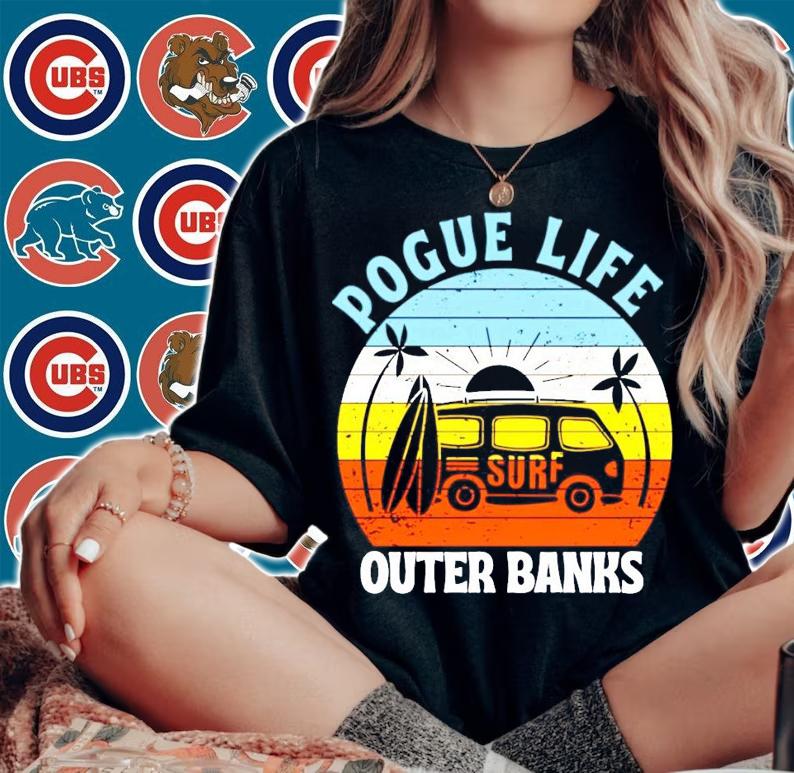 Car pogue life outer banks vintage shirt woman shirt