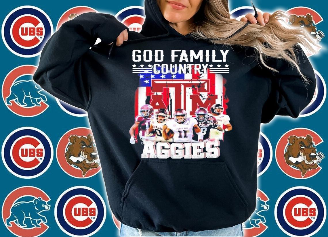 God Family country Texas A&M Aggies shirt hoodie
