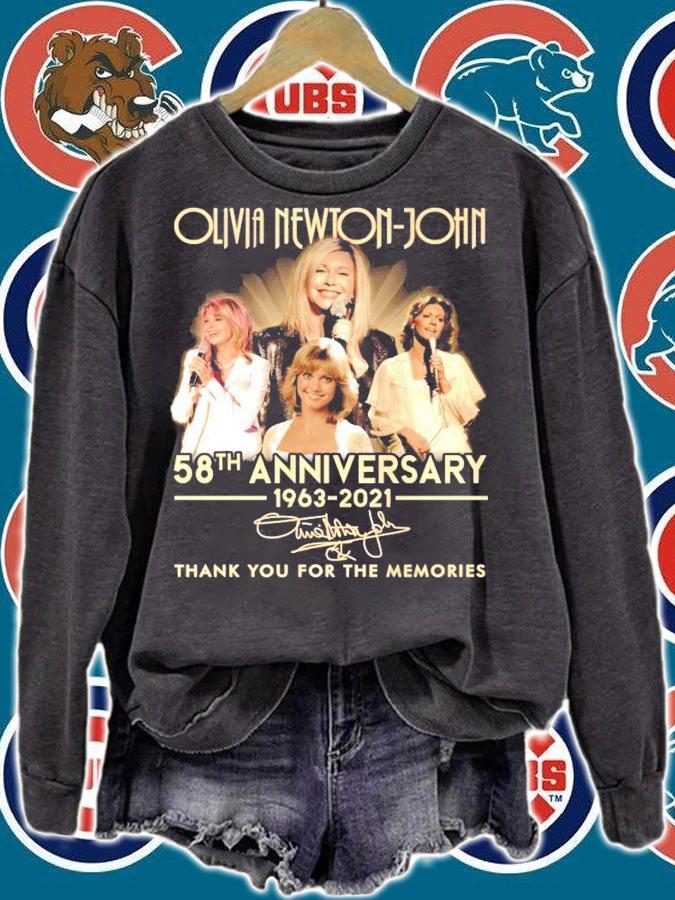 Olivia Newton-John 58th anniversary 1963-2021 signature shirt-standard-scale-4_00x sweatshirt