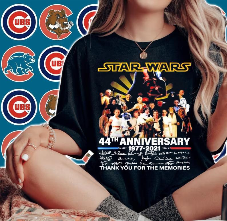 Star Wars 44th anniversary thank you for the memories t-shirt woman shirt