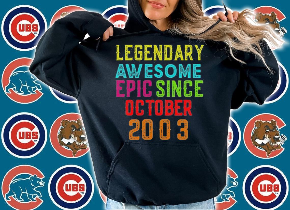 Best 18th Birthday Legendary Awesome Epic Since October T-Shirt hoodie